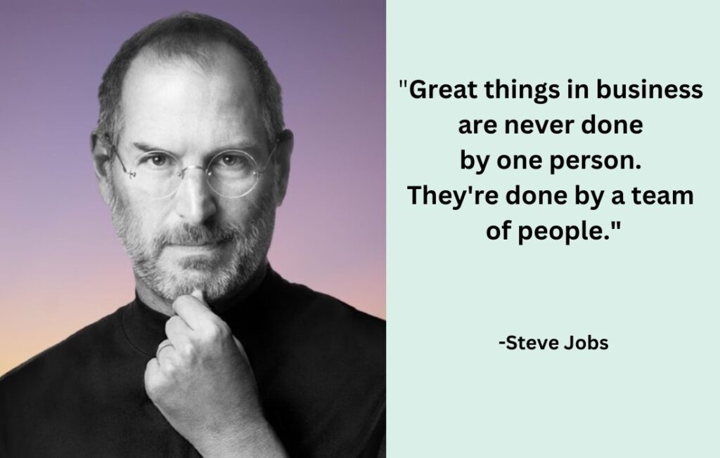 Steve Jobs - Founder of Apple
Team management:  Habits of successful entrepreneurs 